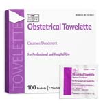 PDI Inc. Obstetrical Benzalkonium Chloride Towelette Box of 100 thumbnail