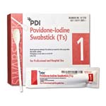 PDI Inc. PVP Iodine Prep 10% USP Swabstick 4 inch Box of 50 thumbnail
