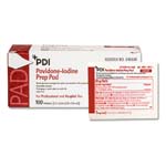 PDI Inc. PVP Iodine Prep Pad Medium 1.2x2.6 inch Box of 100 thumbnail