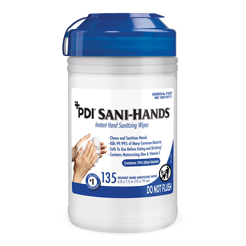PDI Inc. Sani-Hands ALC Antimicrobial Alcohol Gel Hand Wipe