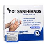 PDI Inc. Sani Hands ALC Packet with Aloe 5x8 inch Box of 100 thumbnail