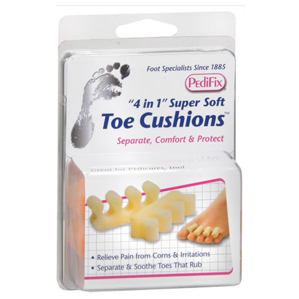 PediFix inch 4 in 1 inch Super Soft Toe Cushions - One Size Fits Most Pair