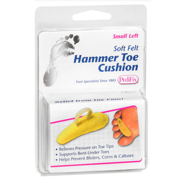 PediFix Soft Felt Hammer Toe Cushion Left - Small