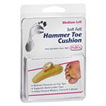 PediFix Soft Felt Hammer Toe Cushion Left - Medium thumbnail