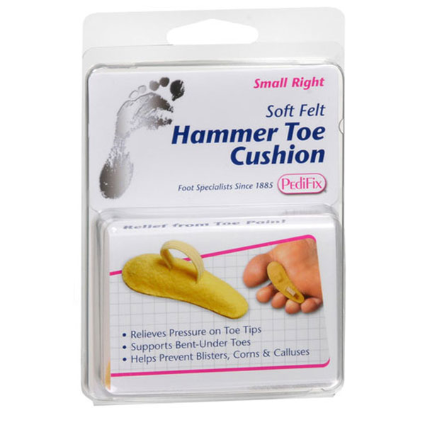 PediFix Soft Felt Hammer Toe Cushion Right - Small