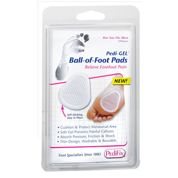 PediFix PediGel Ball Of Foot Pads - One Size Fits Most Pair