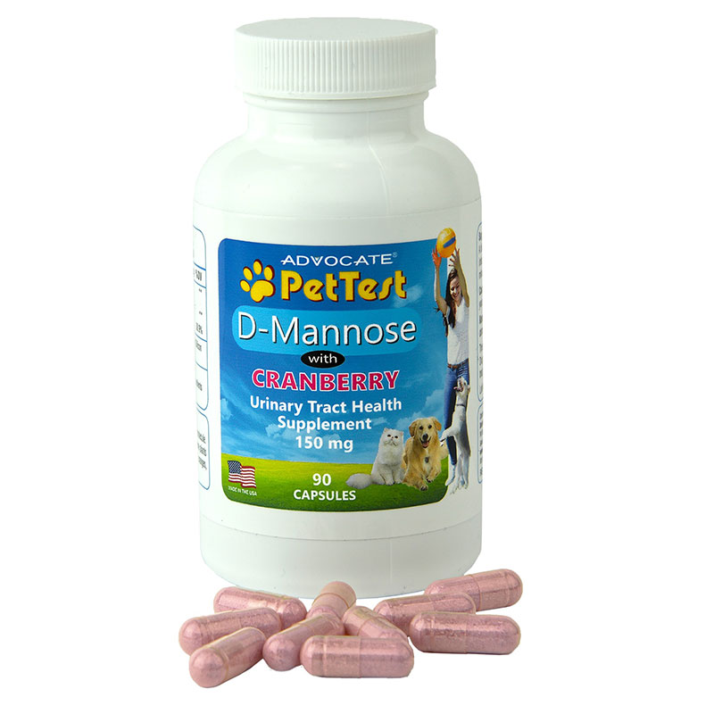 PetTest D-Mannose Supplement Bottle of 90