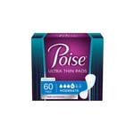 Poise Ultra Thin Pads Moderate Absorbency Regular Length 10.24 inch Long Package of 60 thumbnail