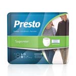 Presto Discreet Underwear Large 44-58 inch Pack of 18 thumbnail
