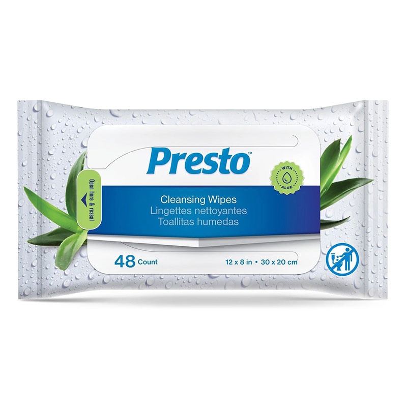 Presto Disposable Adult Washcloth Pack of 48