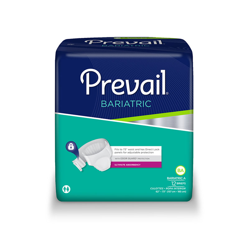 First Quality Prevail Specialty Breif Bariatric A 62-73 PV-017 48/cs