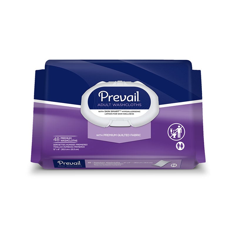 First Quality Prevail Premium Washcloth Soft Pak 48/bag