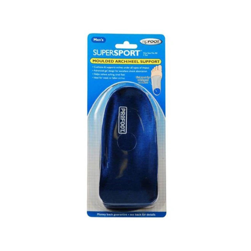 PROFOOT Super Sport Moulded Arch & Heel Support For Men - Pair