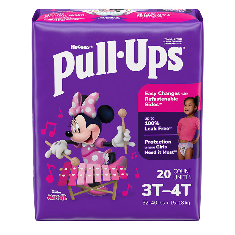 Pull-Ups Learning Designs Girls' Training Pants 3T-4T Case of 80