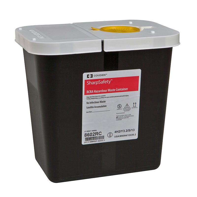 Shop SharpSafety RCRA Hazardous Waste Container 2 Gallon Black 20ct