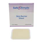 Safe N Simple 4x4 inch Skin Barrier Sheet Plus With Aloe and Zinc Oxide Box of 5 thumbnail
