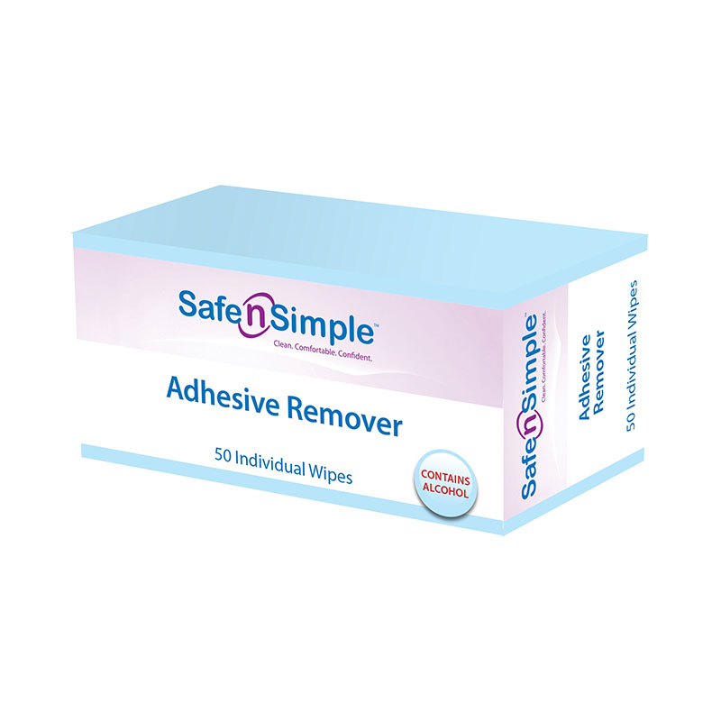 Safe N Simple Adhesive Remover Wipe Box of 50