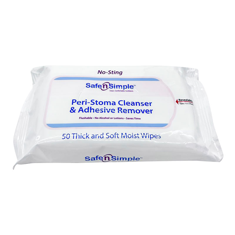 Safe N Simple Adhesive Remover Wipe Package of 50