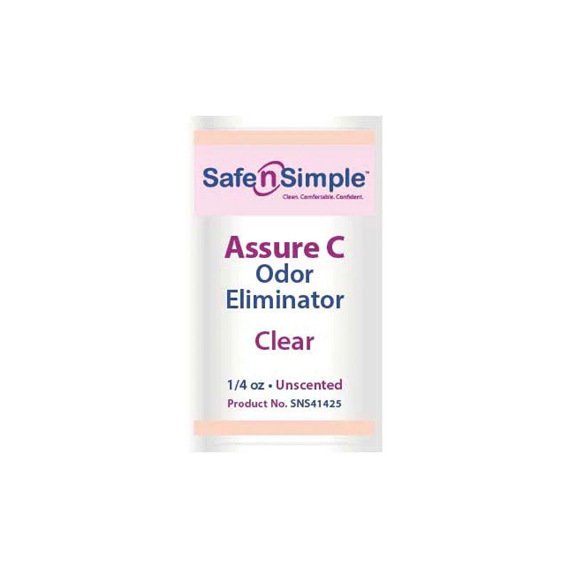 Safe N Simple Assure C Odor Eliminator 1/4oz Travel Packet Unscented