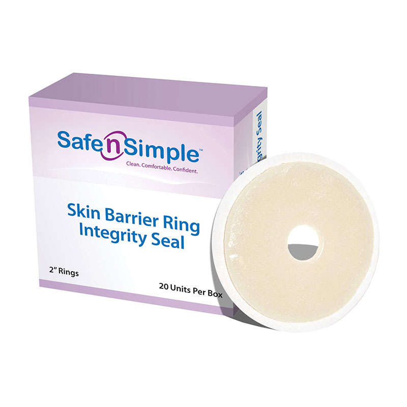 Safe N Simple Integrity Skin Barrier Rings 2 inch Box of 20