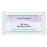 Safe N Simple No-Sting Skin Barrier Wipes 5x7 inch Package of 25 thumbnail