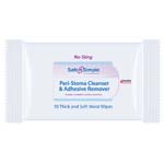 Safe N Simple Peri-Stoma Cleanser and Adhesive Remover No Sting Wipe Box of 75 thumbnail