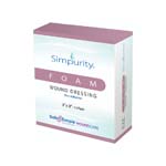 Safe N Simple Simpurity Foam Wound Dressing 3x3 inch Box of 12 thumbnail