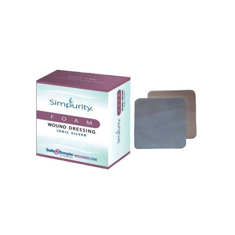 Safe N Simple Simpurity Foam with Silver 2x2 inch Box of 12