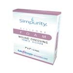Safe N Simple Simpurity Foam Wound Dressing Silver Silicone 7x7 inch Box of 12 thumbnail