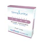 Safe N Simple Simpurity Foam Wound Dressing Silver Silicone 7x7 inch Box of 12 thumbnail