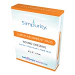 Safe N Simple Simpurity Super Absorbent Pad Wound Dressing 2x2 inch Box of 10 thumbnail