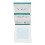 Safe N Simple Simpurity Transparent Film Dressing 4x5 inch Box of 12 thumbnail