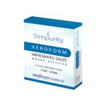 Safe N Simple Simpurity Xeroform Petrolatum Gauze Wound Dressing 1x8 inch Box of 10 thumbnail
