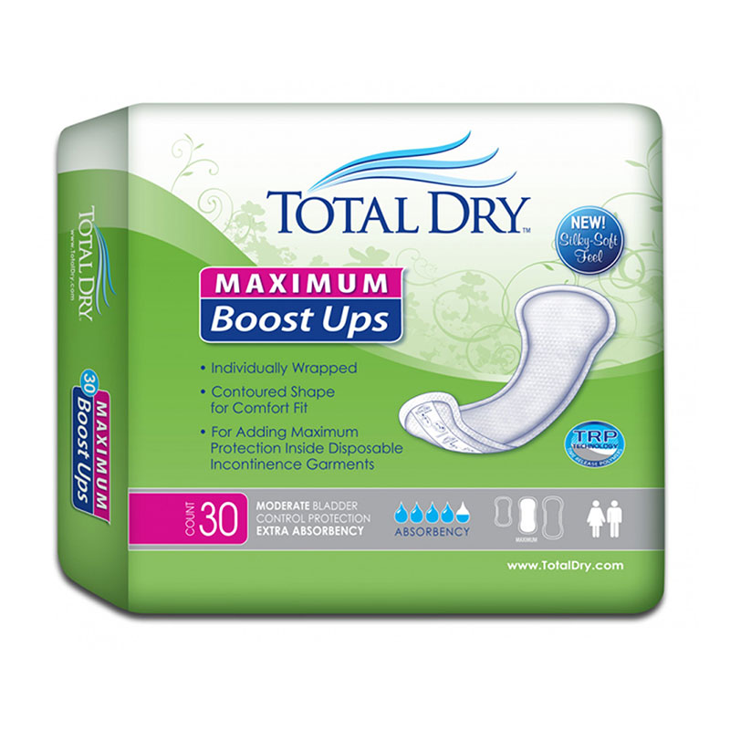 Secure Personal Care TotalDry Booster Pads Maximum 13.75 inch Long Case of 120