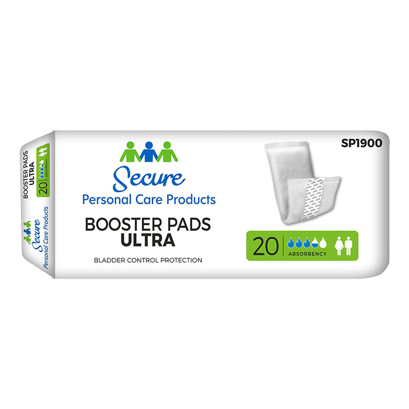 Secure Personal Care TotalDry Ultra Booster Pads 13 inch Long Package of 20