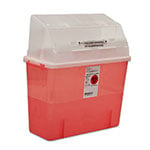 Sharps-A-Gator Safety In Room Sharps Container 2gal - Transparent Red thumbnail