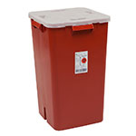 Sharps-A-Gator Sharps Container, 19 Gallon, Red - 5ct thumbnail