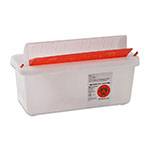 SharpSafety In Room Sharps Container, Mailbox, 2 Quart - Clear thumbnail