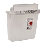 SharpSafety Safety In Room Container, Counterbalance Lid, 5qt - Clear thumbnail