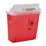 SharpSafety Safety Container 5 Quart Transparent Red - 20ct thumbnail