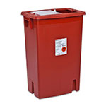 SharpSafety Sharps Container, Gasketed Slide Lid, 8 Gallon - Red thumbnail