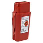SharpSafety Sharps Container, Transportable, 1 Quart - Red thumbnail