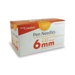 SureComfort Mini Pen Needles 32g 6mm Box of 100 thumbnail