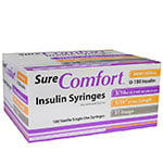 SureComfort U-100 Insulin Syringes 31G 3/10cc 5/16" 100/bx thumbnail