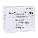 SureComfort U-100 Syringes 1cc, 27G, 1/2" - Blister Pack - 100ct thumbnail