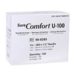 SureComfort U-100 Syringes 1cc, 28G, 1/2" - Blister Pack - Case of 5 thumbnail