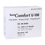 SureComfort U-100 Syringes 1cc, 29G, 1/2" - Blister Pack - Case of 5 thumbnail