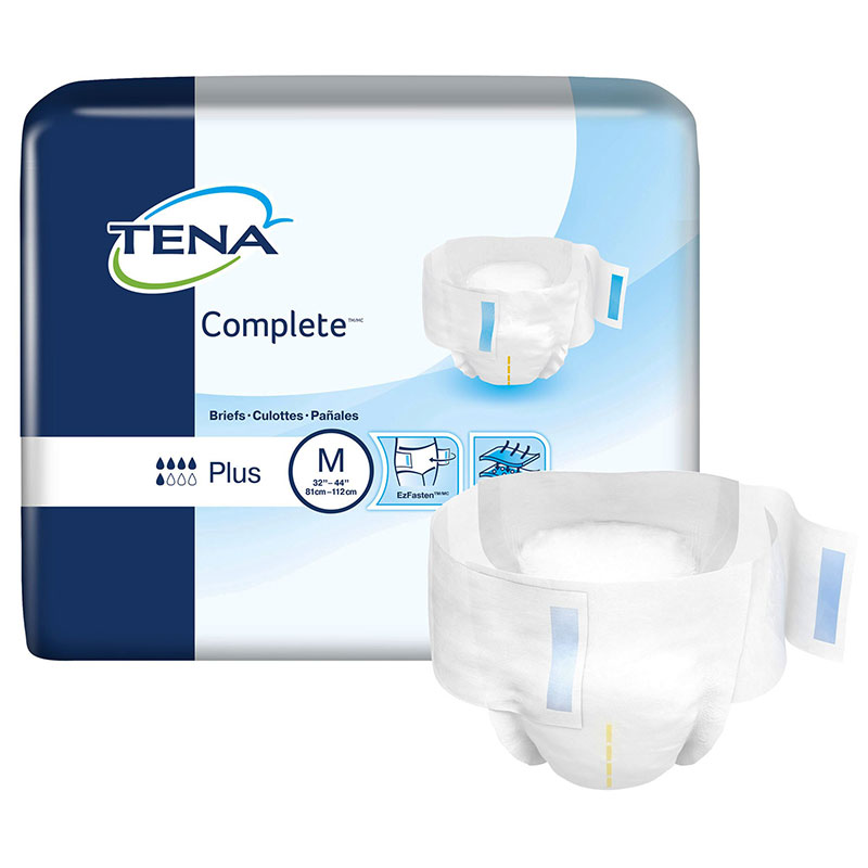 Tena Complete Brief Medium 32-44 inch Case of 72