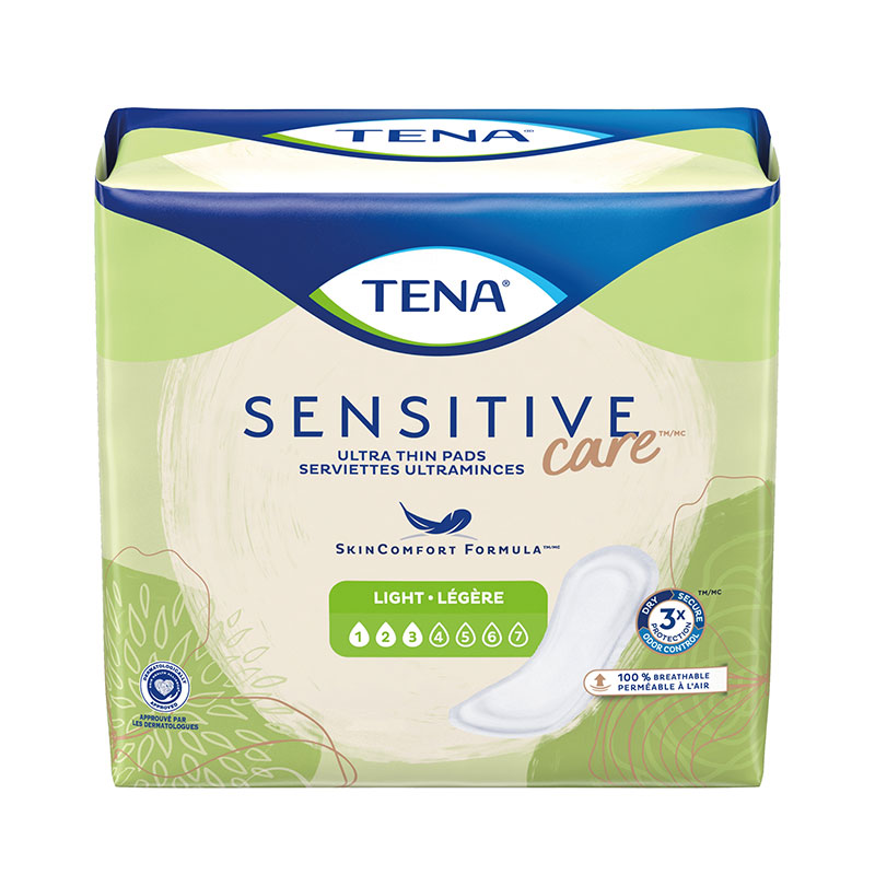 Tena Intimates Ultra Thin Light Regular Pads 9 inch Package of 30