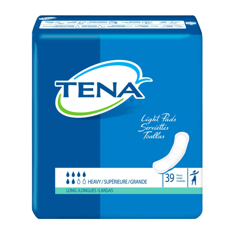 TENA Light Pads, Long, Heavy - 39/bag
